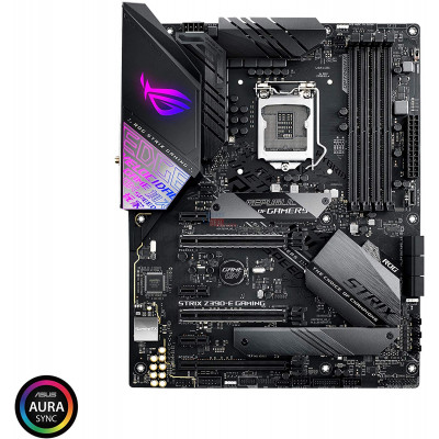 Asus ROG Strix Z390-E Gaming Motherboard LGA1151 (Intel 8th 9th Gen) ATX DDR4 DP HDMI M.2 USB 3.1 Gen2 802.11AC Wi-Fi